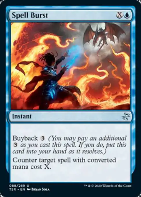 Magic The Gathering Trading Card Game Time Spiral Remastered Single Card Uncommon Spell Burst 88 - ToyWiz Magic The Gathering Trading Card Game Time Spiral Remastered Single Card Uncommon Spell Burst 88 - ToyWiz