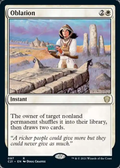 MtG Commander 2021 Rare Oblation #97