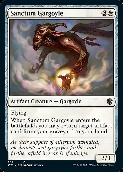 MtG Commander 2021 Common Sanctum Gargoyle #102