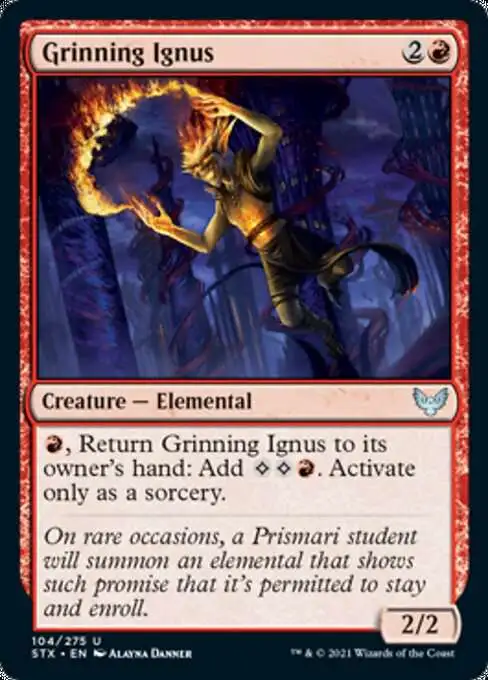 grinning ignus Images High Quality Grahic Magic The Gathering Strixhaven School of Mages Single Card Uncommon ...