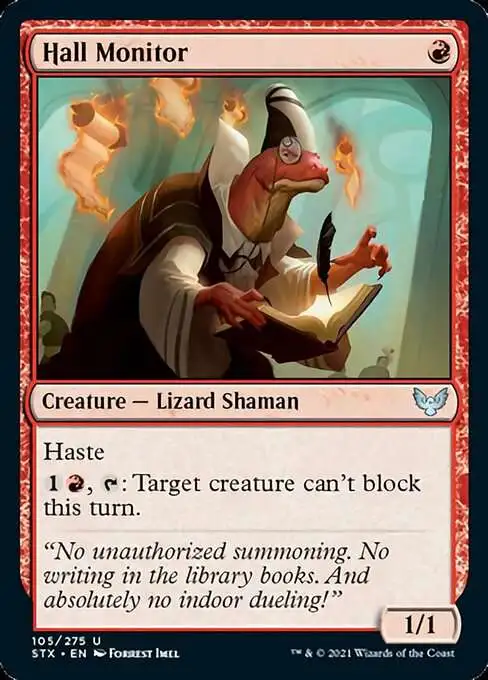 MtG Strixhaven: School of Mages Uncommon Hall Monitor #105