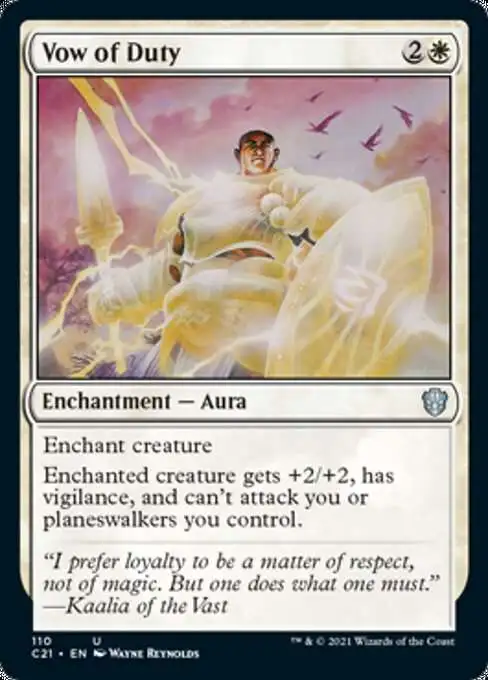 MtG Commander 2021 Uncommon Vow of Duty #110