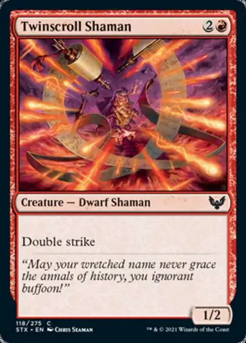 MtG Strixhaven: School of Mages Common Twinscroll Shaman #118