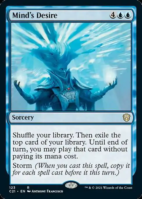 MtG Commander 2021 Rare Mind's Desire #123