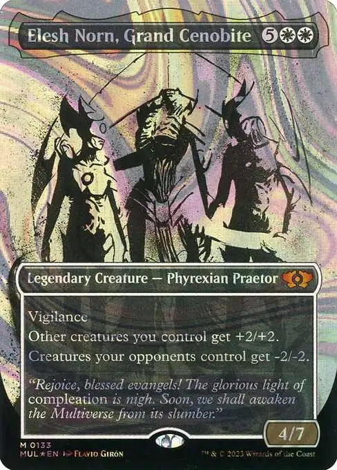 elesh norn mtg card Norn, Mother of Machines Magic the Gathering Proxy III Destroy all other permanents except for artifacts Magic the Gathering March of