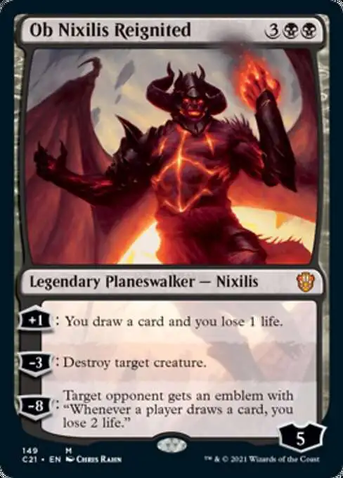 MtG Commander 2021 Mythic Rare Ob Nixilis Reignited #149