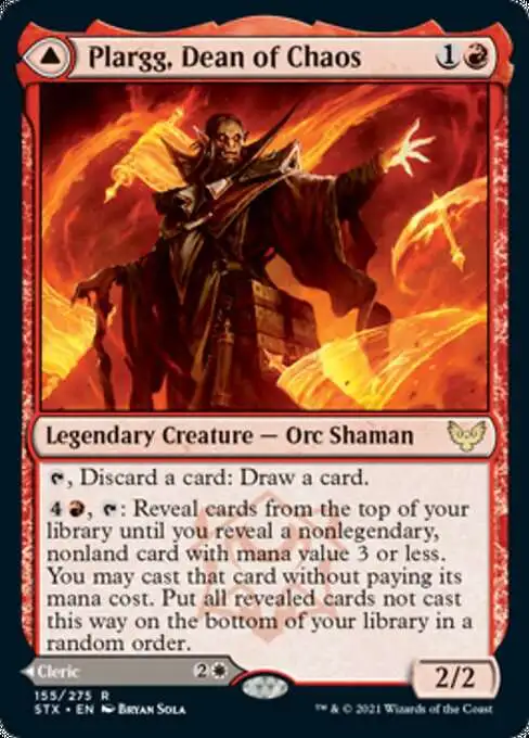 MtG Strixhaven: School of Mages Rare Plargg, Dean of Chaos // Augusta, Dean of Order #155