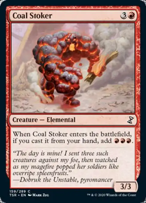 MtG Trading Card Game Time Spiral Remastered Common Coal Stoker #159