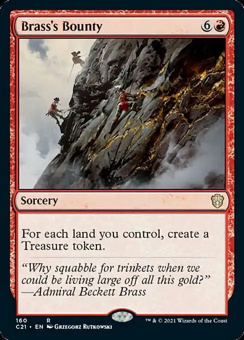 MtG Commander 2021 Rare Brass's Bounty #160