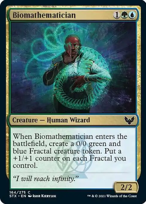 MtG Strixhaven: School of Mages Common Foil Biomathematician #164