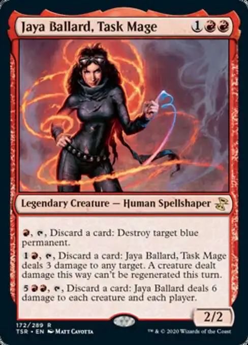 MtG Trading Card Game Time Spiral Remastered Rare Jaya Ballard, Task Mage #172
