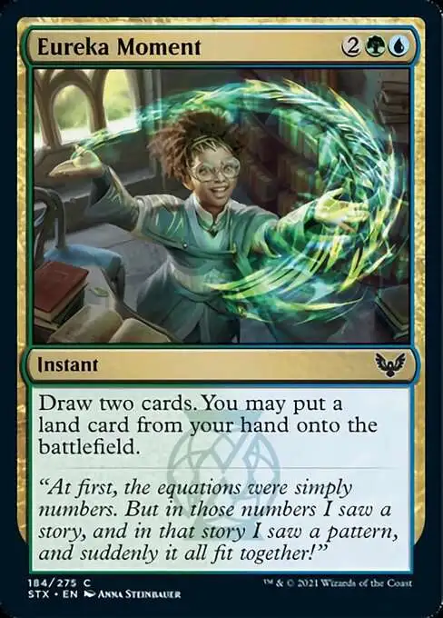 MtG Strixhaven: School of Mages Common Foil Eureka Moment #184