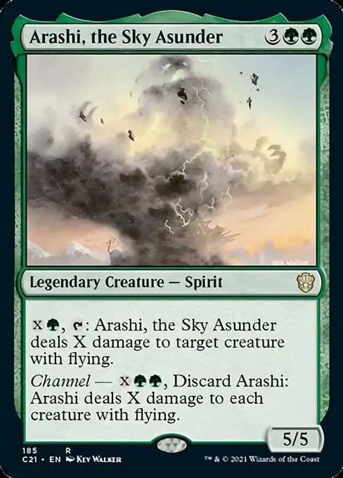 MtG Commander 2021 Rare Arashi, the Sky Asunder #185