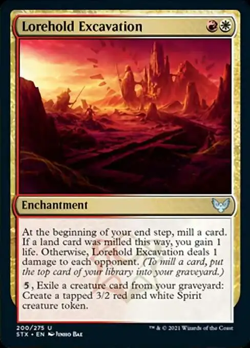 MtG Strixhaven: School of Mages Uncommon Lorehold Excavation #200