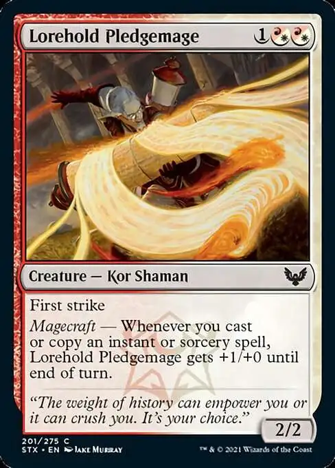 MtG Strixhaven: School of Mages Common Lorehold Pledgemage #201