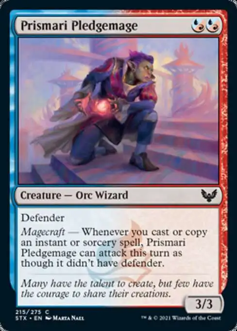 MtG Strixhaven: School of Mages Common Prismari Pledgemage #215