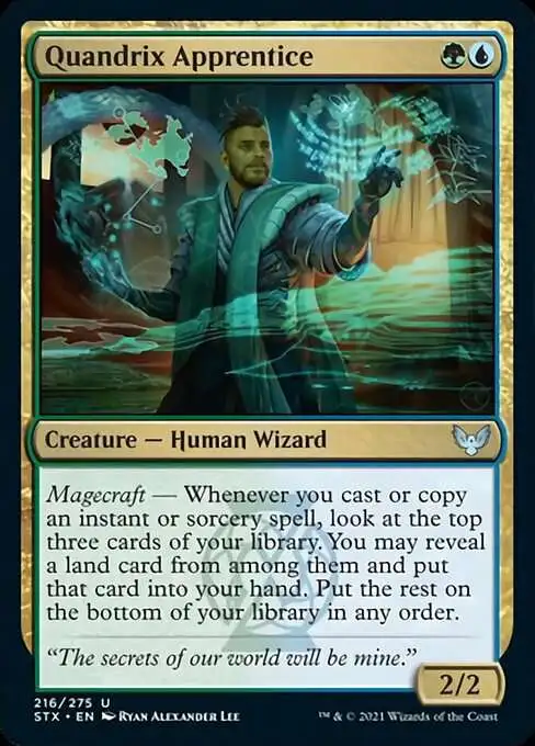 MtG Strixhaven: School of Mages Uncommon Quandrix Apprentice #216