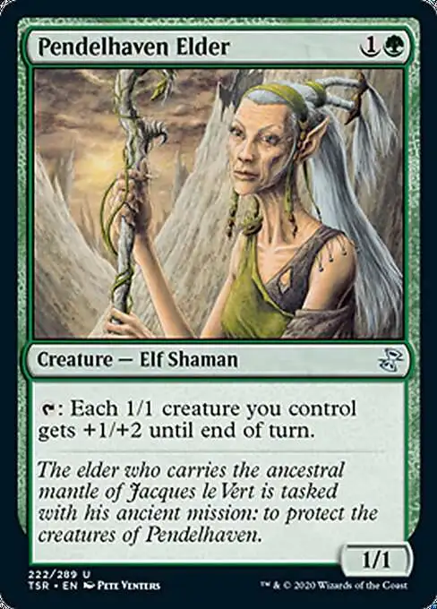 MtG Trading Card Game Time Spiral Remastered Uncommon Pendelhaven Elder #222