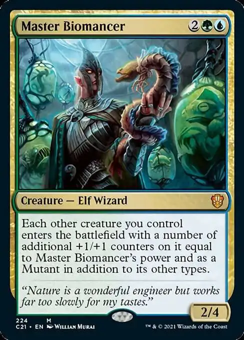 MtG Commander 2021 Mythic Rare Master Biomancer #224