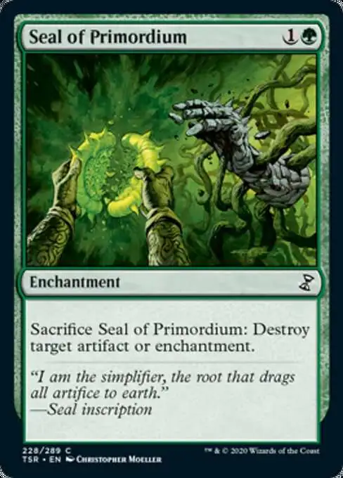 MtG Trading Card Game Time Spiral Remastered Common Seal of Primordium #228