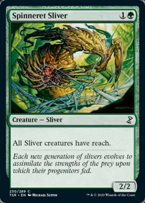 MtG Trading Card Game Time Spiral Remastered Common Spinneret Sliver #230