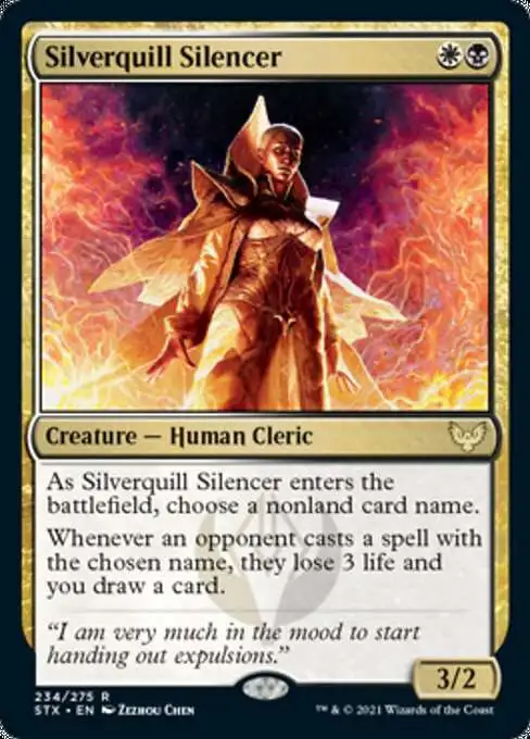 silverquill cards mtg Command Extended Art FOIL , Strixhaven ,Near Mint,MTG, FREE SHIPPING Creature spells you cast have demonstrate Silverquill Charm [SGL-MTG-SOS-225-ENF]