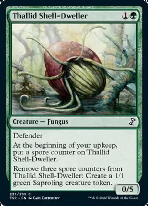 MtG Trading Card Game Time Spiral Remastered Common Thallid Shell-Dweller #237