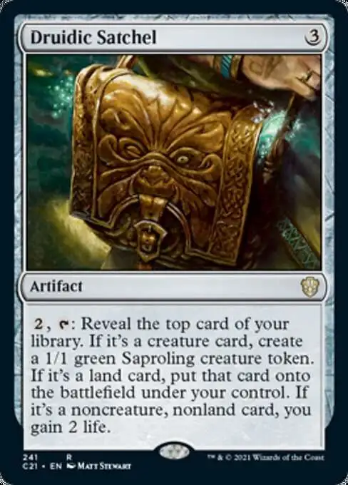 MtG Commander 2021 Rare Druidic Satchel #241