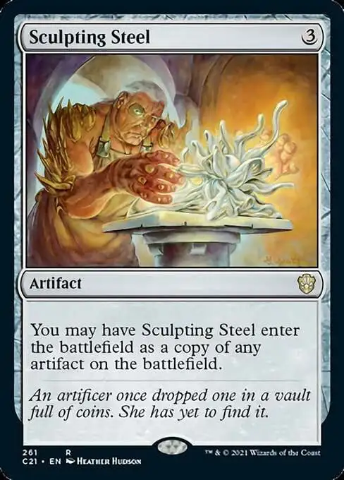 MtG Commander 2021 Rare Sculpting Steel #261