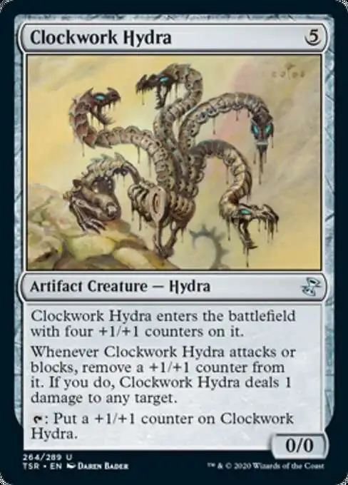 MtG Trading Card Game Time Spiral Remastered Uncommon Clockwork Hydra #264