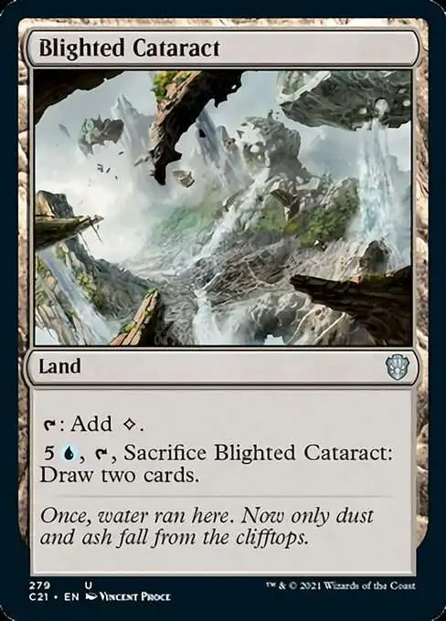 MtG Commander 2021 Uncommon Blighted Cataract #279