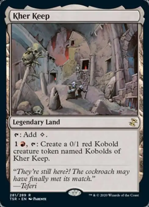 MtG Trading Card Game Time Spiral Remastered Rare Foil Kher Keep #281