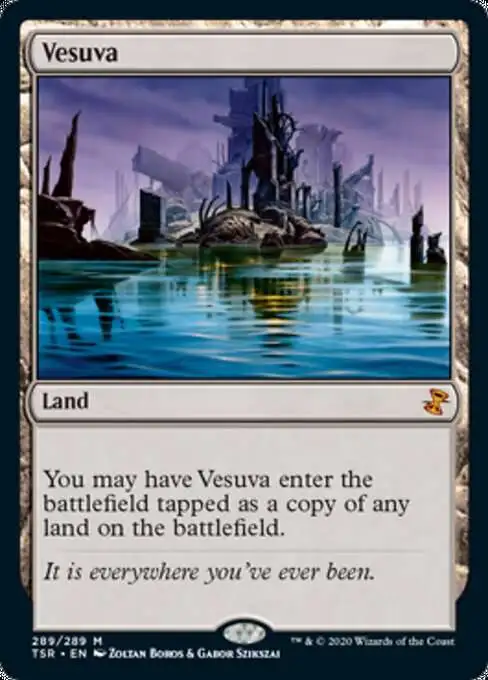 MtG Trading Card Game Time Spiral Remastered Mythic Rare Vesuva #289