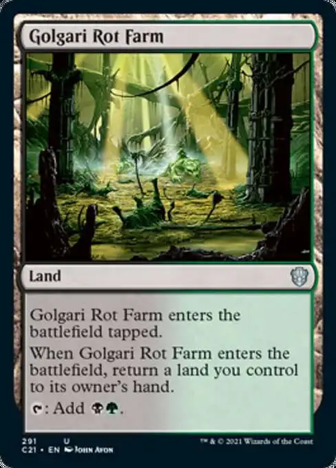 MtG Commander 2021 Uncommon Golgari Rot Farm #291