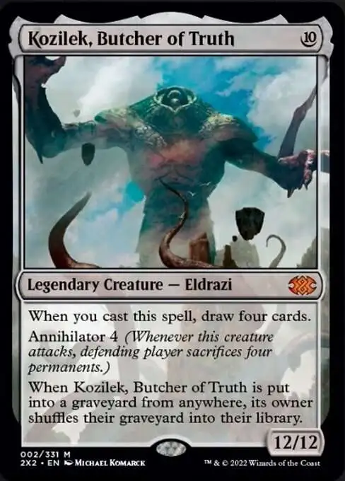 MtG Trading Card Game Double Masters 2022 Mythic Rare Kozilek, Butcher of Truth #2