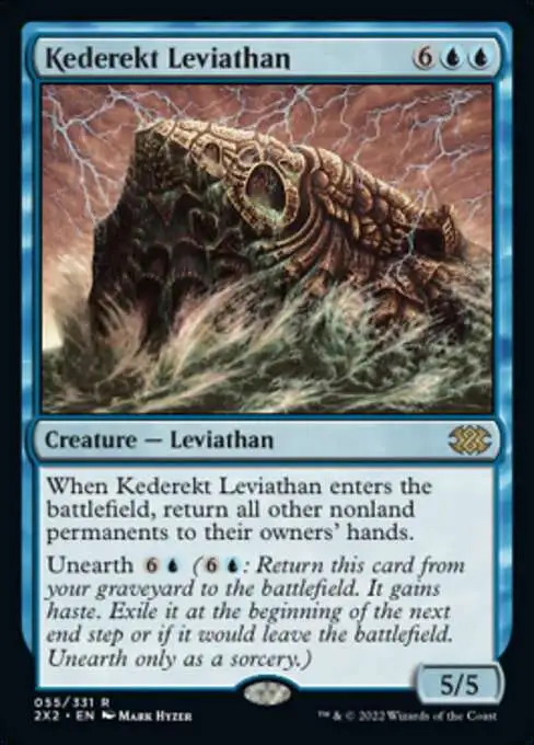 MtG Trading Card Game Double Masters 2022 Rare Kederekt Leviathan #55