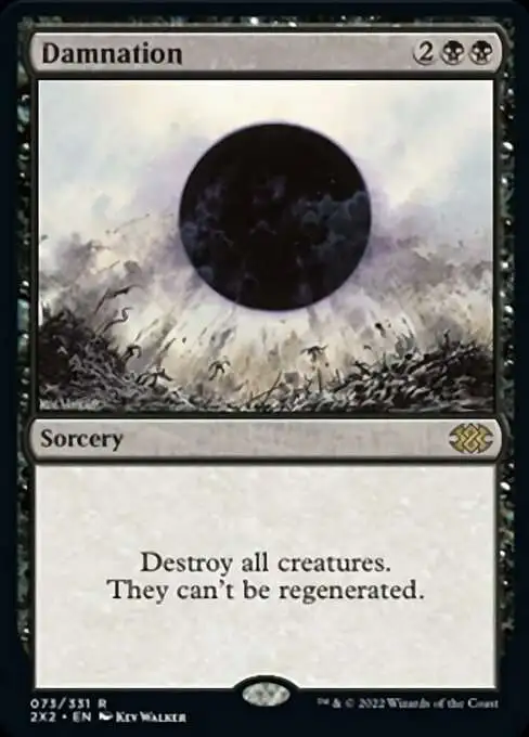 MtG Trading Card Game Double Masters 2022 Rare Foil Damnation #73