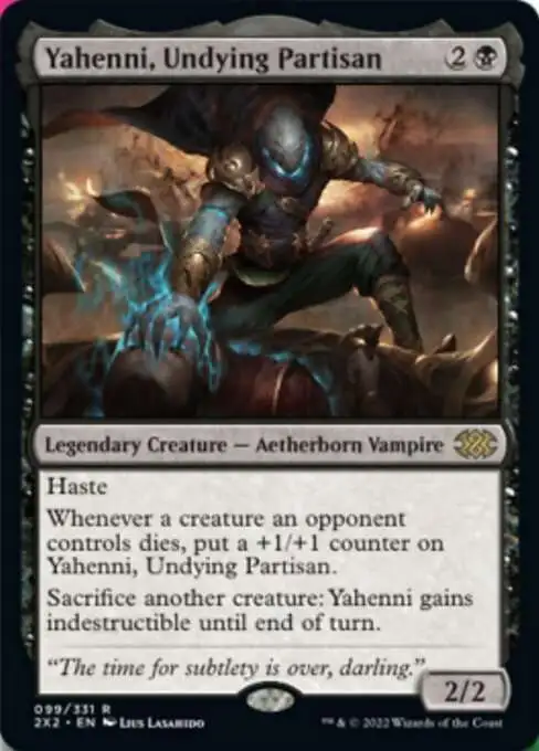 mtg cards with undying Malice put a +1/+1 counter on Yahenni Yahenni, Undying Partisan (foil-etched)