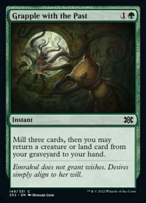 MtG Trading Card Game Double Masters 2022 Common Grapple with the Past #149