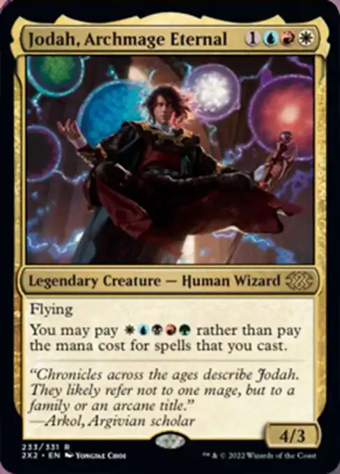 MtG Trading Card Game Double Masters 2022 Rare Jodah, Archmage Eternal #233