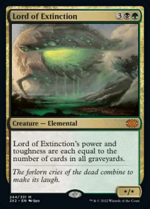 Magic The Gathering Trading Card Game Double Masters 2022 Single Card Mythic Rare Lord of Extinction 244 - ToyWiz Magic The Gathering Trading Card Game Double Masters 2022 Single Card Mythic Rare Lord of Extinction 244 - ToyWiz