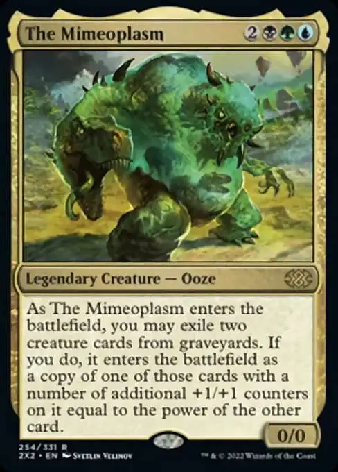 MtG Trading Card Game Double Masters 2022 Rare The Mimeoplasm #254