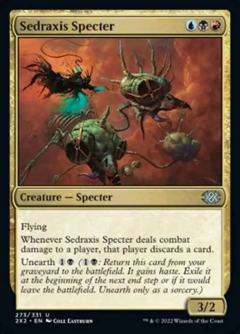 MtG Trading Card Game Double Masters 2022 Uncommon Sedraxis Specter #273