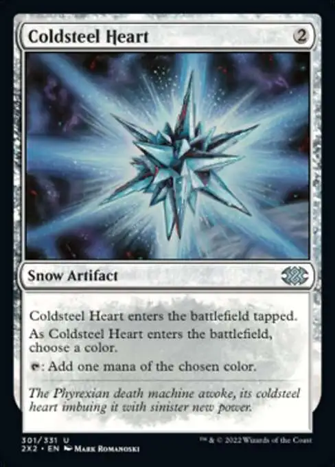 MtG Trading Card Game Double Masters 2022 Uncommon Coldsteel Heart #301