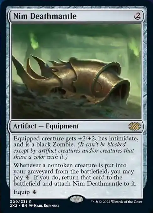 MtG Trading Card Game Double Masters 2022 Rare Nim Deathmantle #309