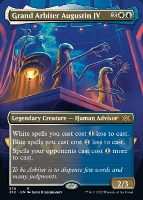Magic The Gathering Trading Card Game Double Masters 2022 Single Card Rare  Grand Arbiter Augustin IV 379 Alternate Art Borderless - ToyWiz