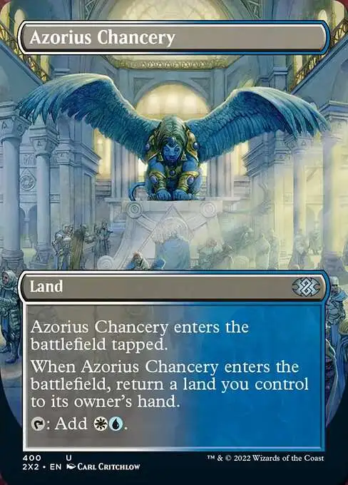 Magic The Gathering Trading Card Game Double Masters 2022 Single Card Uncommon Azorius Chancery 400 Alternate Art Borderless - ToyWiz Magic The Gathering Trading Card Game Double Masters 2022 Single Card Uncommon Azorius Chancery 400 Alternate Art Borderless - ToyWiz