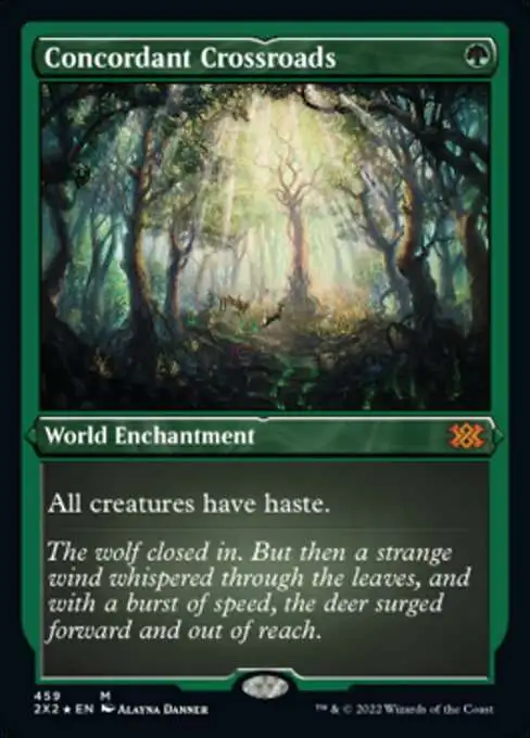 MTG 英語版　Concordant Crossroads 2枚セット Concordant Crossroads (Foil Etched) | Double Masters 2022