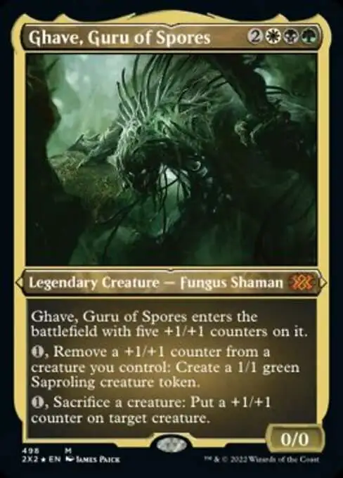 Magic The Gathering Trading Card Game Double Masters 2022 Single Card Mythic Rare Ghave, Guru of Spores 498 Etched Foil-Only Cards - ToyWiz Magic The Gathering Trading Card Game Double Masters 2022 Single Card Mythic Rare Ghave, Guru of Spores 498 Etched Foil-Only Cards - ToyWiz
