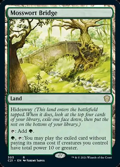 MtG Commander 2021 Rare Mosswort Bridge #303